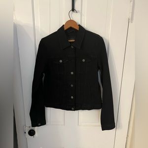 Banana Republic Black Stretch Jean Jacket Medium